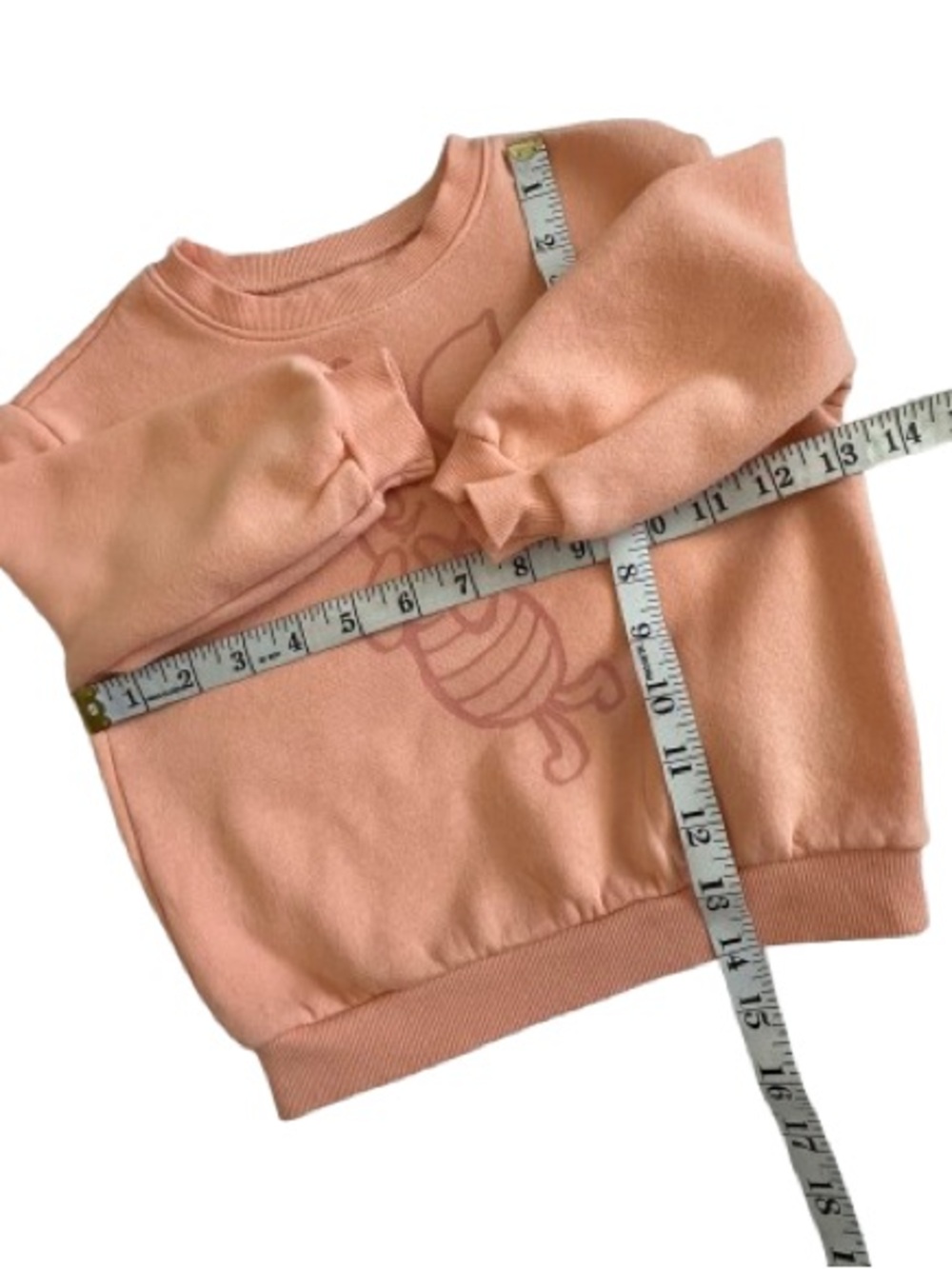 Old Navy x Disney Peach & White Baby Girl 18-24M Matched Sweatshirt & Pants Set - Picture 6 of 16